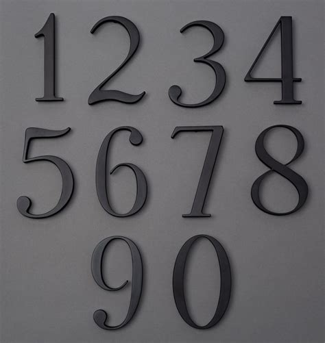 traditional house numbers bronze